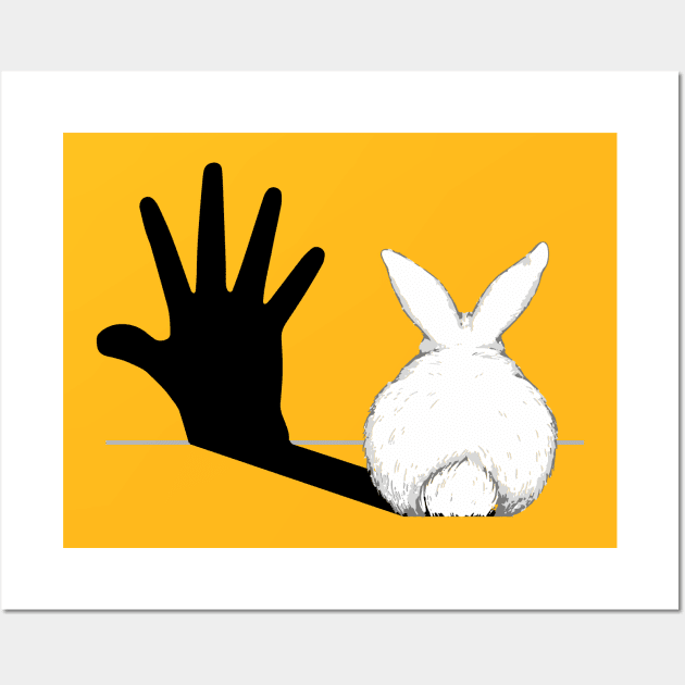 Rabbit Shadow Wall Art by Daniac's store